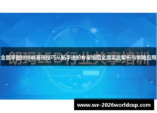 全面掌握欧协联赛程技巧从新手进阶专家指南全面实战解析与策略应用